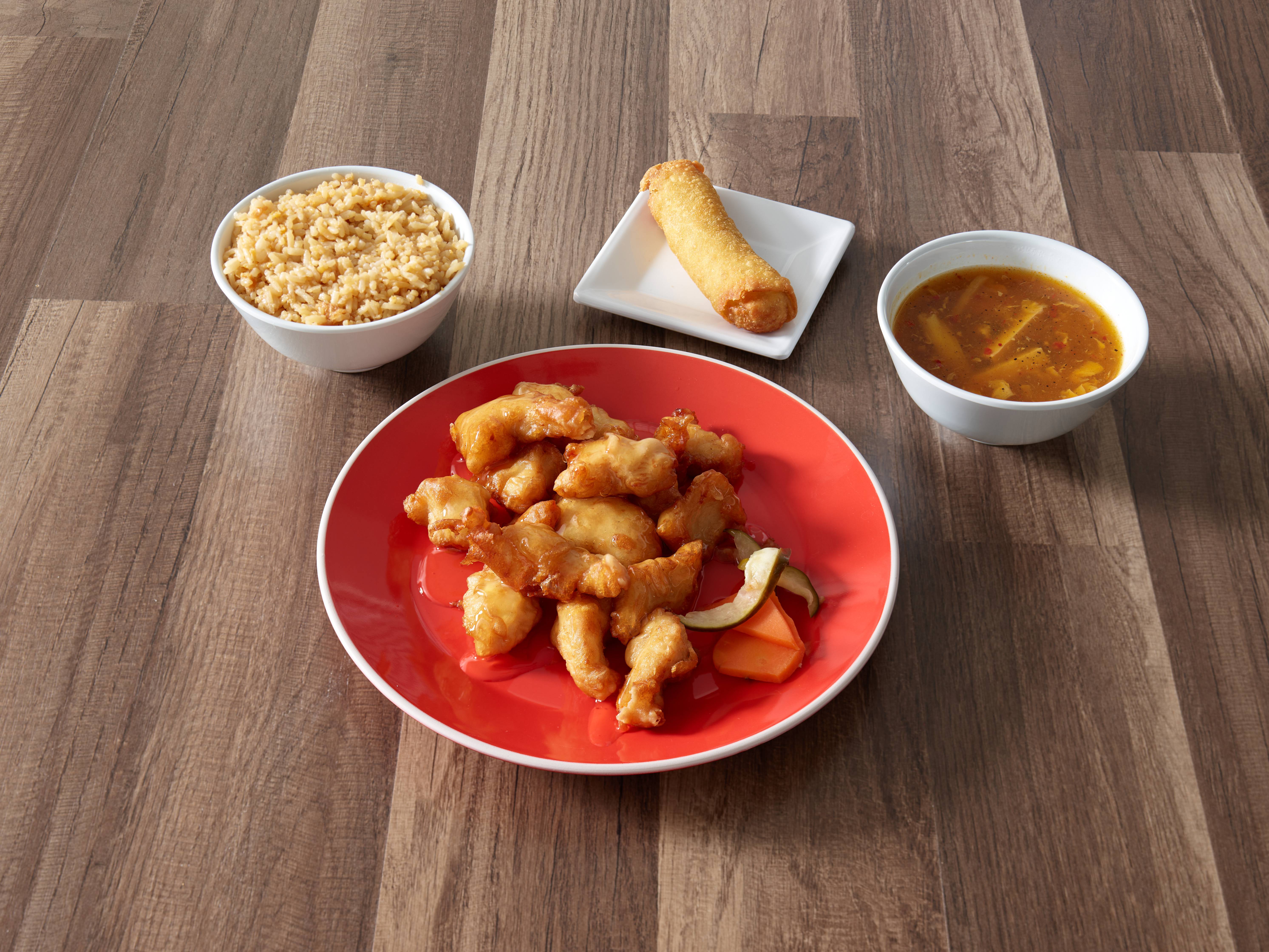 Order 1. Sweet and Sour Chicken Lunch Special food online from Royal Inn Oriental Cuisine store, San Antonio on bringmethat.com