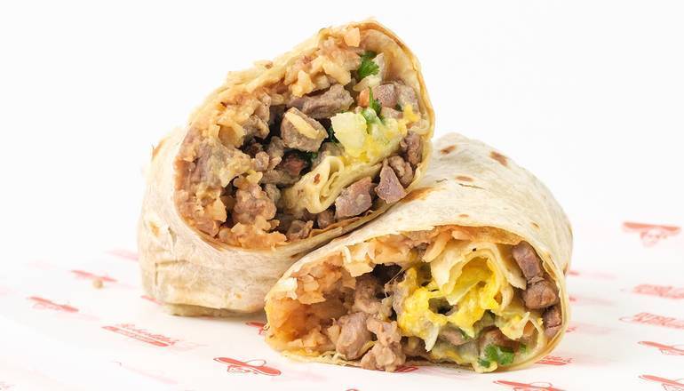 Order Power Burrito food online from Robertito Taco Shop store, Fresno on bringmethat.com