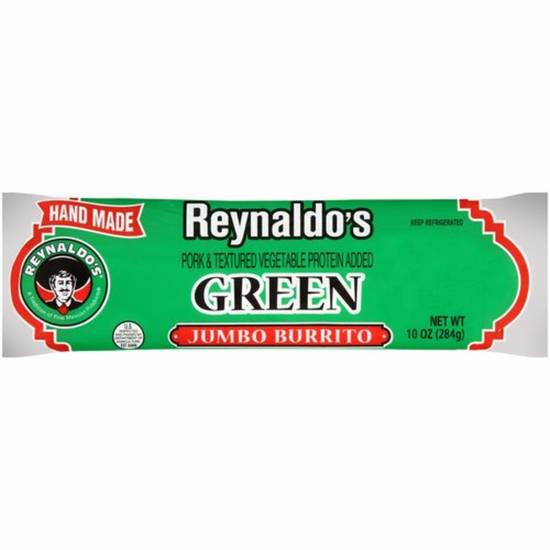 Order Reynaldo's Jumbo Burrito - Green food online from IV Deli Mart store, Goleta on bringmethat.com