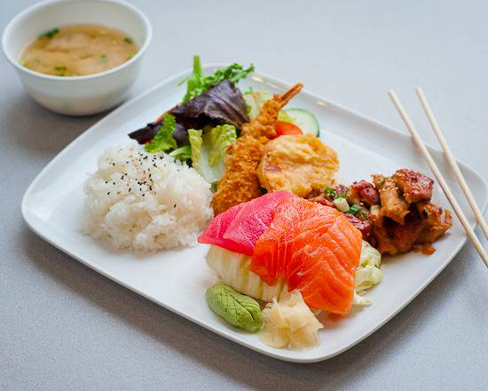 Order Sashimi Bento food online from Yami Yami Japanese Restaurant store, Atlanta on bringmethat.com