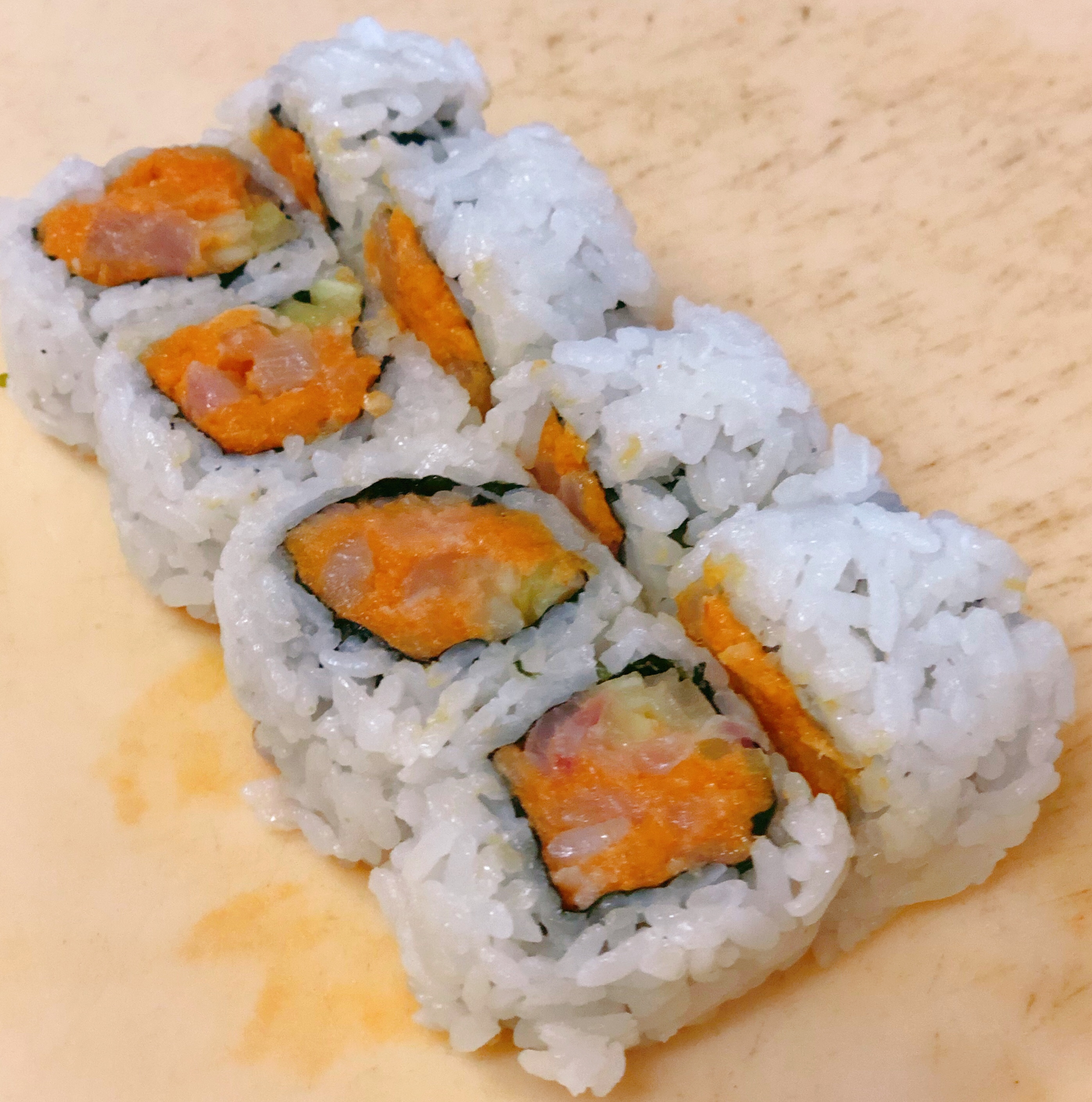 Order Spicy Hamachi Roll food online from Sake Roll Sushi Bar store, Glendora on bringmethat.com