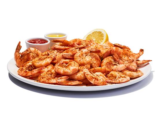 Order 1lb Steamed Shrimp food online from Hootie's Bait & Tackle store, Pearland on bringmethat.com