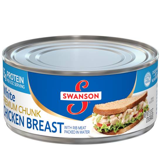 Order Swanson White Premium Chunk Chicken Breast with Rib Meat Packed in Water, 9.75 oz. food online from CVS store, ORO VALLEY on bringmethat.com