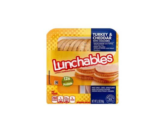 Order Lunchable Turkey and Cheddar 3.2oz food online from Extra Mile 2004 store, Garden Grove on bringmethat.com