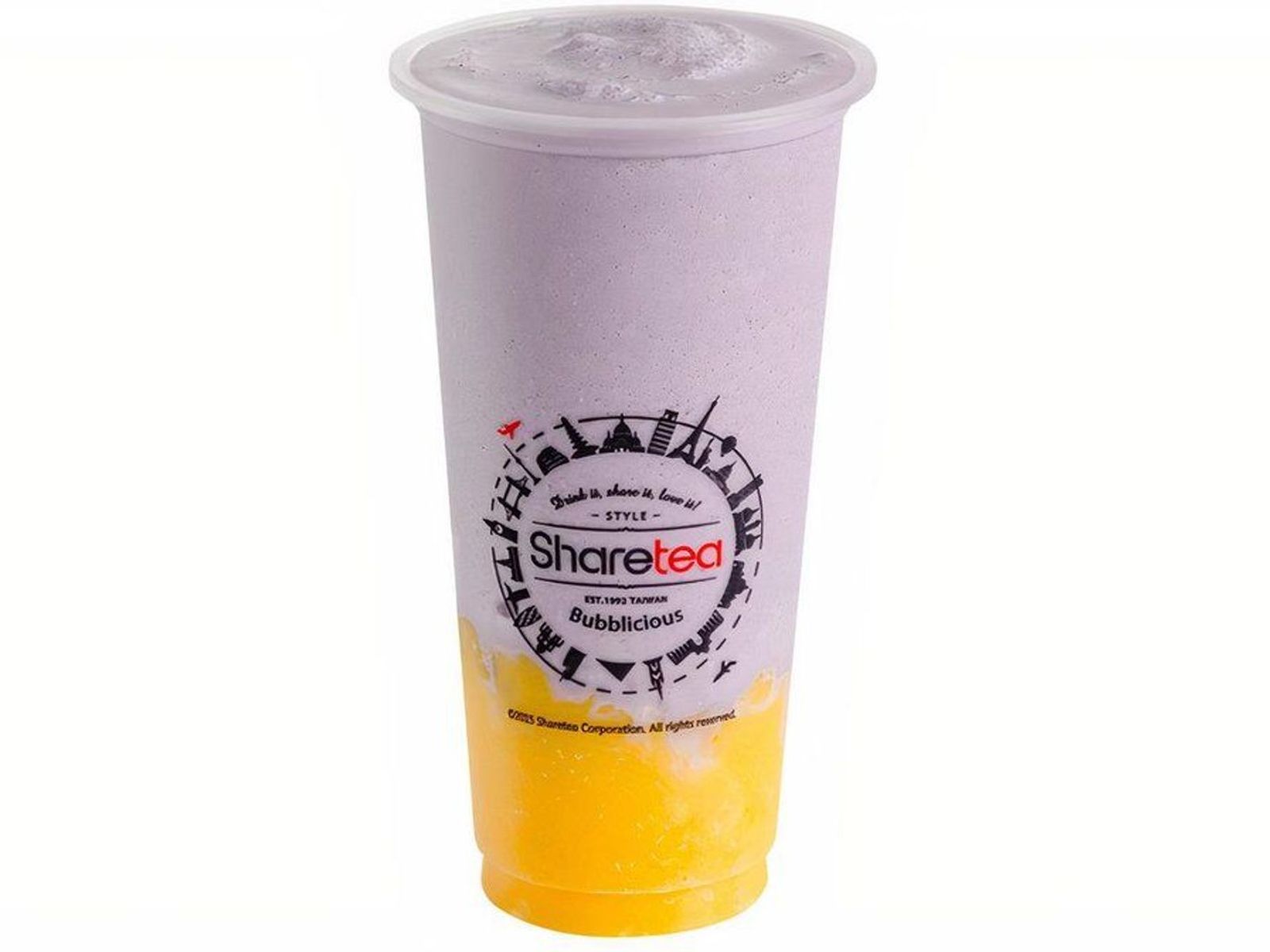 Order Taro Ice Blended with Pudding food online from Sharetea store, Fremont on bringmethat.com