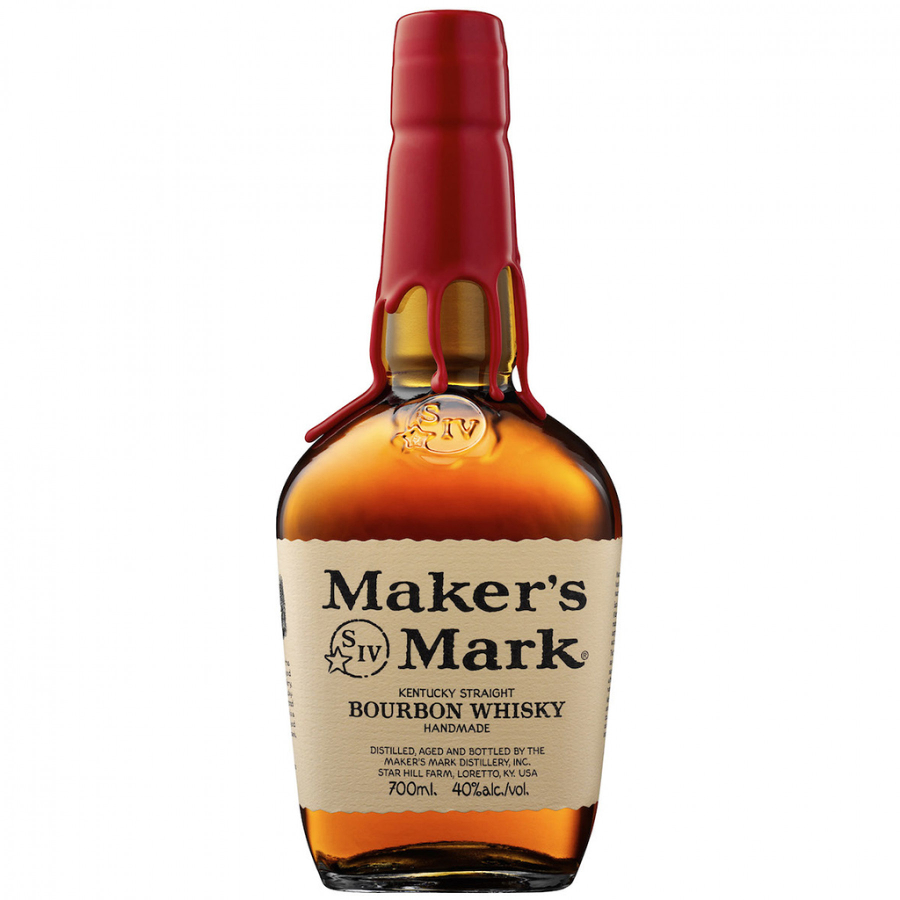 Order Maker's Mark Bourbon Whisky 750 ml. food online from Village Wine & Spirits store, Ventura on bringmethat.com