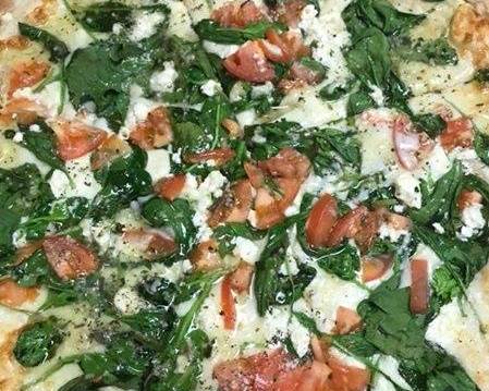 Order Roma Spinach Pizza (Small 12") food online from I Love NY Pizza store, Wilson on bringmethat.com