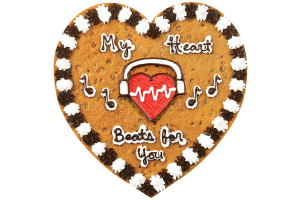 Order My Heart Beats Cookie Cake food online from American Deli on Broad St. store, Athens on bringmethat.com