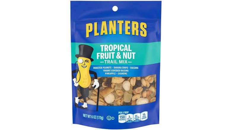 Order Planters Tropical Fruit & Nuts Trail Mix food online from Star Variety store, Cambridge on bringmethat.com