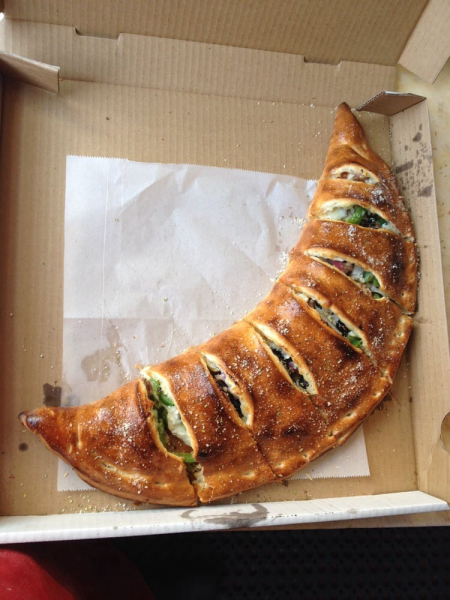 Order Pesto Calzone food online from Chicos Pizza store, San Francisco on bringmethat.com