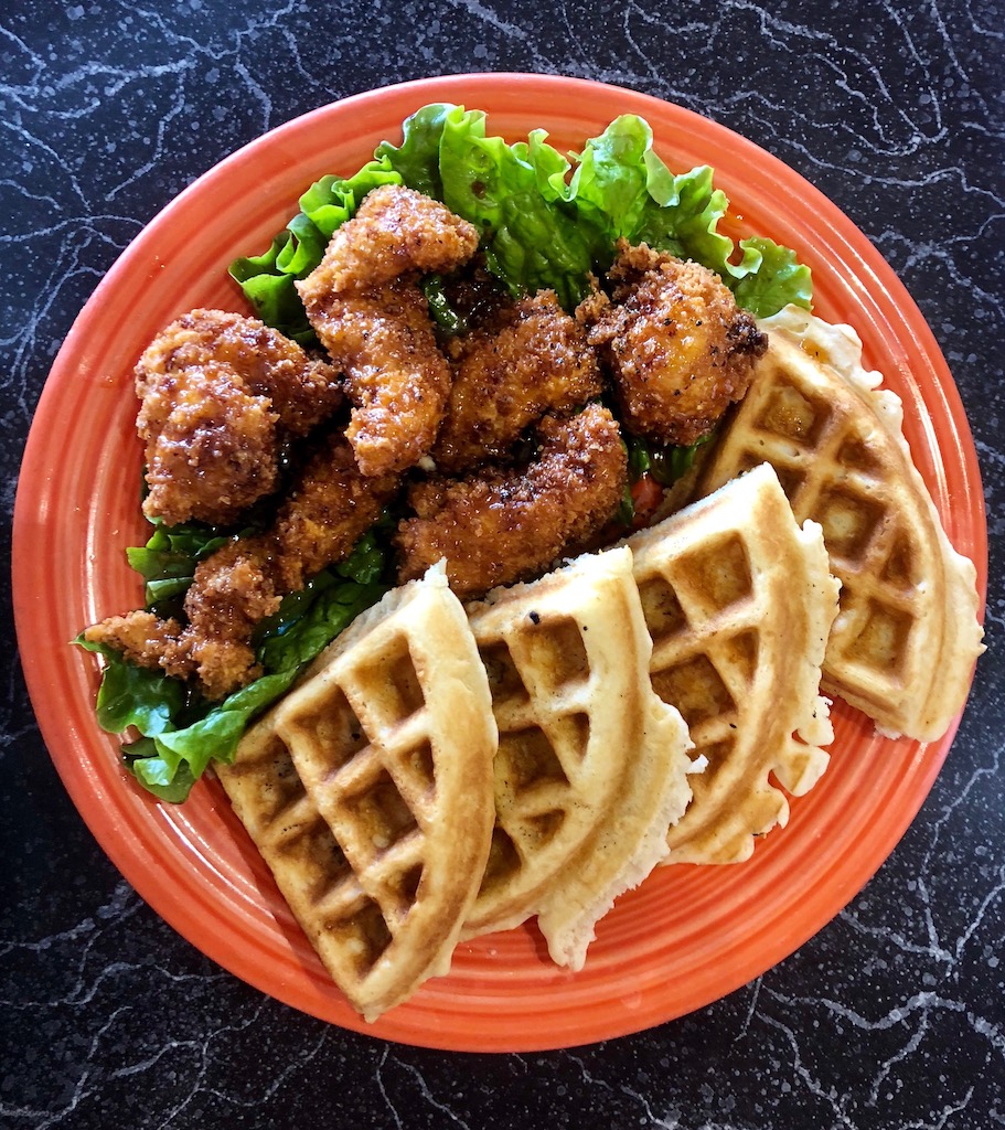 Order Chicken and Waffles food online from Crest Cafe store, San Diego on bringmethat.com