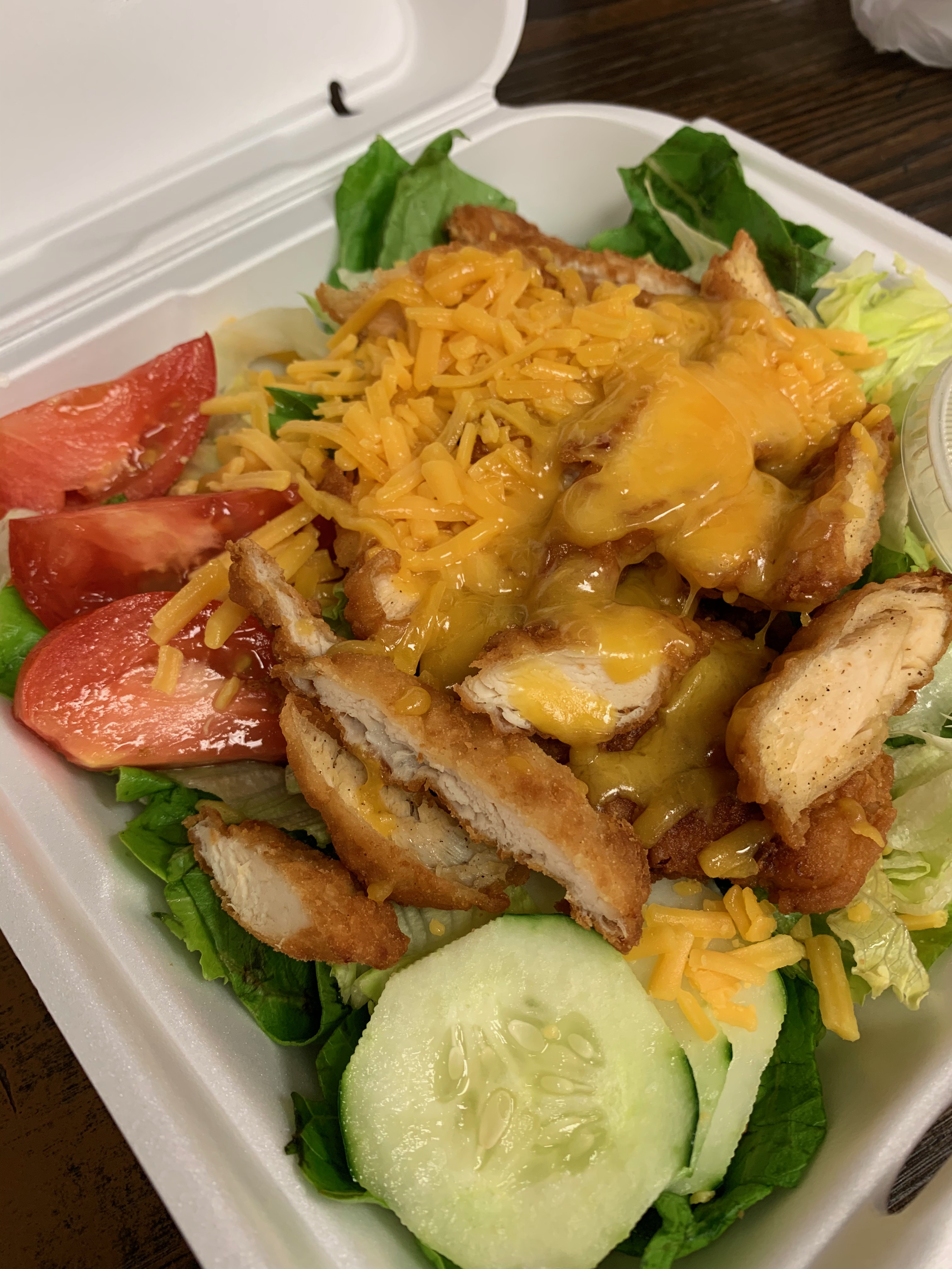 Order Crispy Chicken Salad food online from Mom Restaurant store, Trenton on bringmethat.com