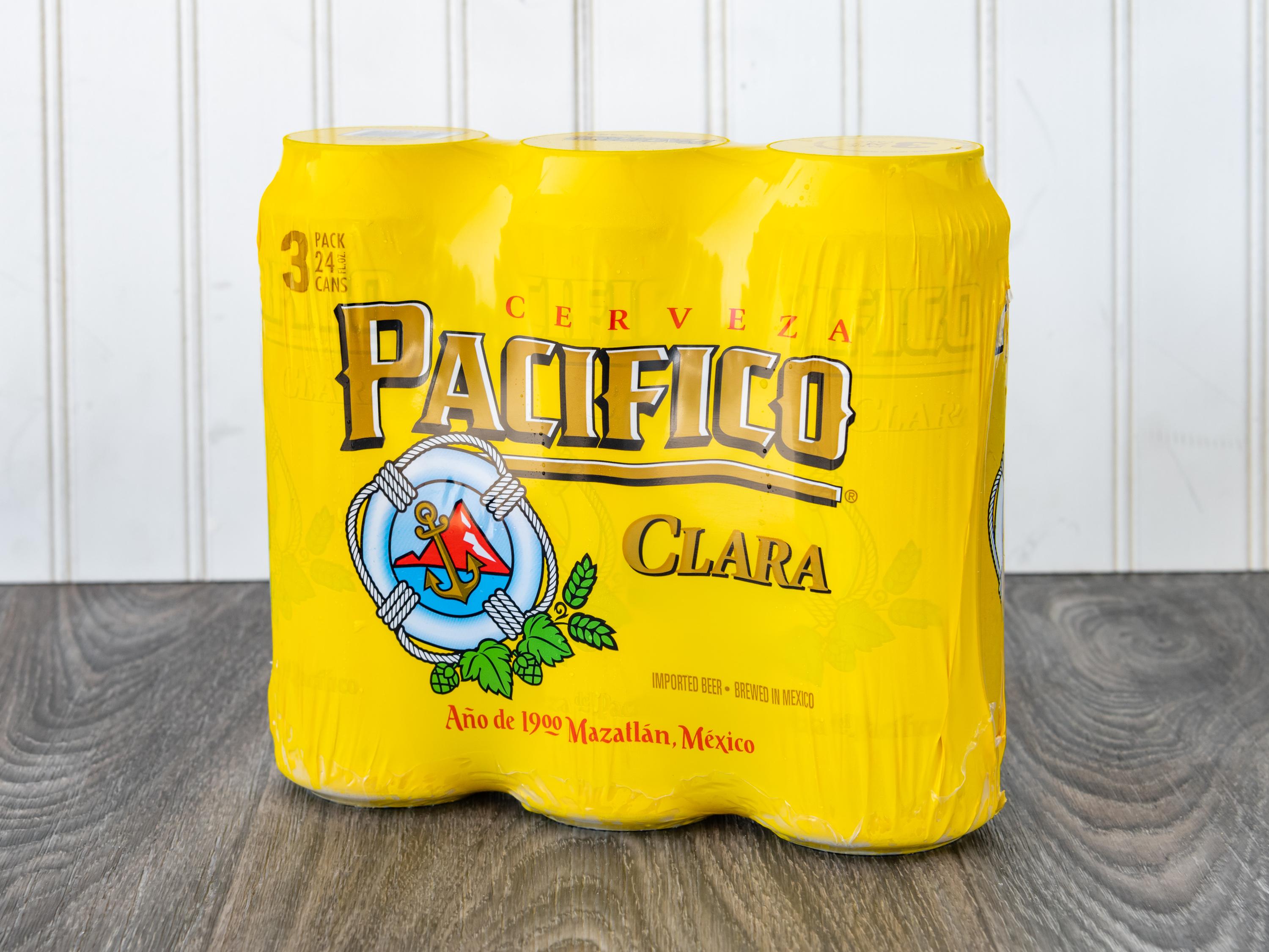 Order Pacifico 3-Pack Cans food online from Chevron store, Castro Valley on bringmethat.com