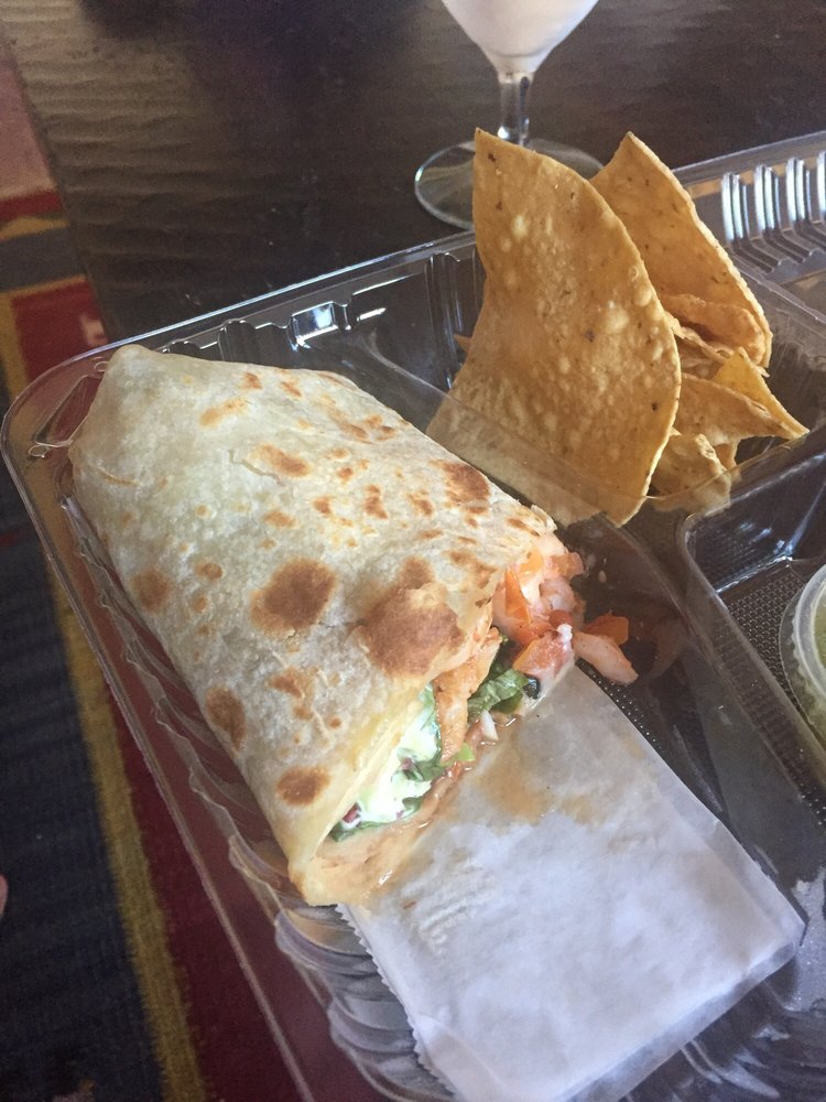 Order Shrimp Burrito food online from Zoe Place Tacos &amp; Seafood store, San Diego on bringmethat.com