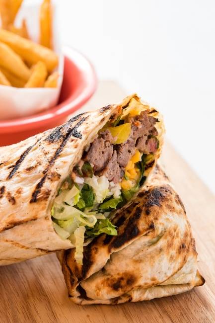 Order The Royale w/ Cheese Wrap food online from The QUICK FIXX store, Philadelphia on bringmethat.com