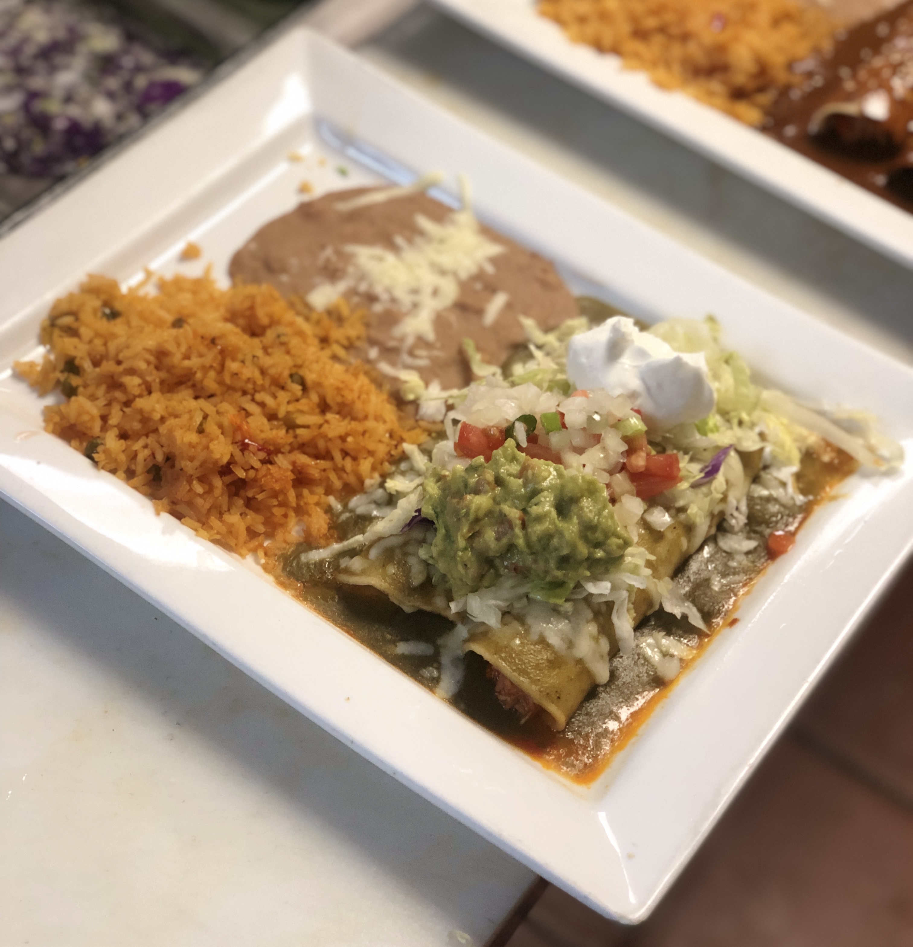 Order Enchiladas Deluxe food online from Anaya Fresh Mexican Restaurant store, Glendale on bringmethat.com