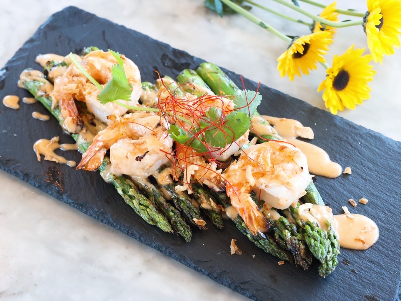 Order Asparagus Salad     food online from Charm Thai Bistro store, Oakland on bringmethat.com