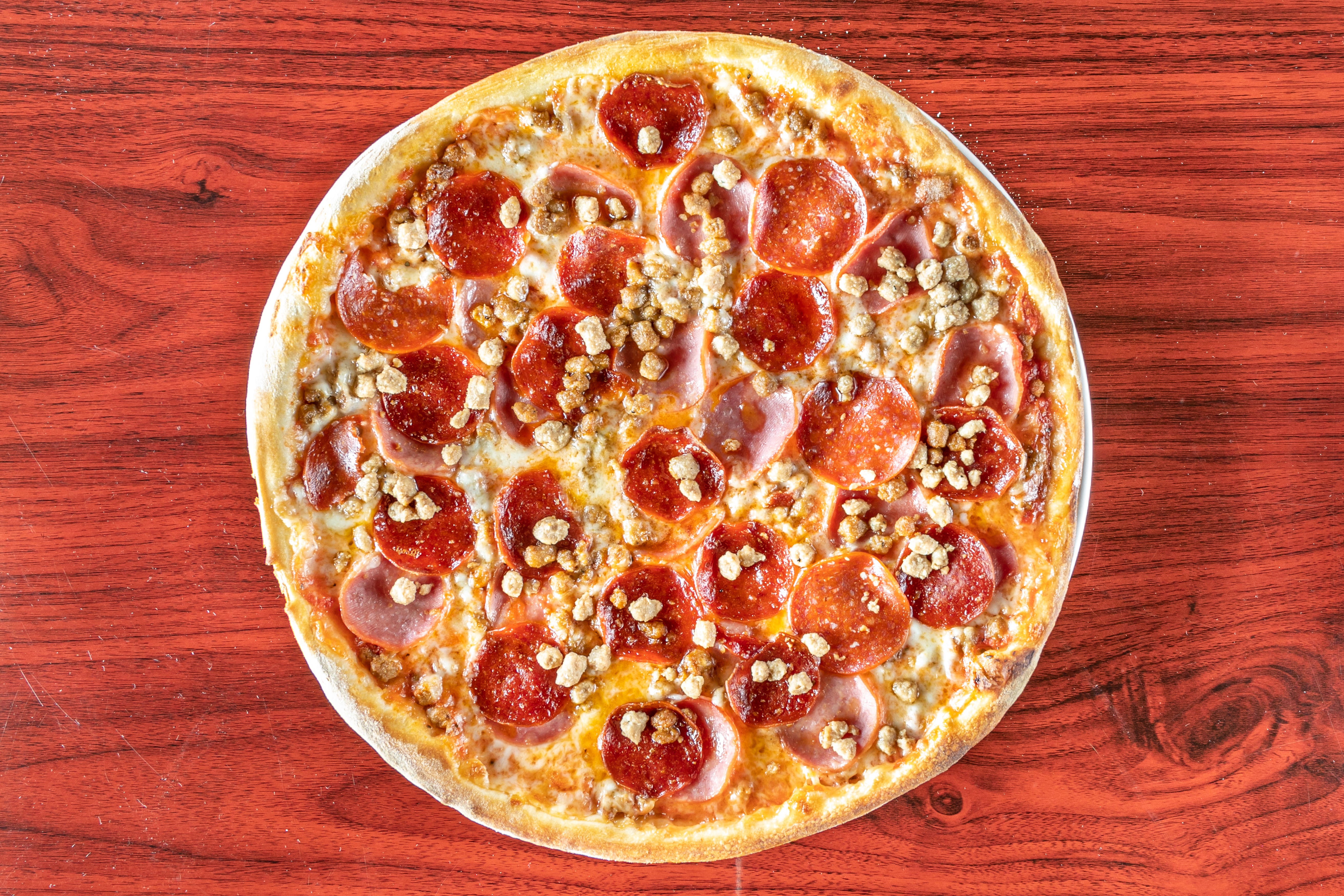 Order Meat Lovers Pizza - Small 12" food online from Bellissimo store, Colleyville on bringmethat.com
