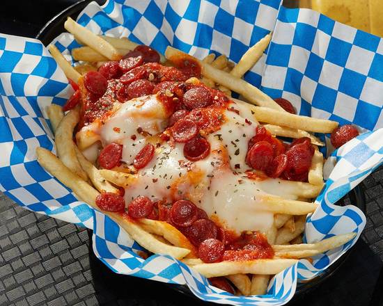 Order Pizza Fries food online from Juicy's Cheesesteaks store, Fort Worth on bringmethat.com