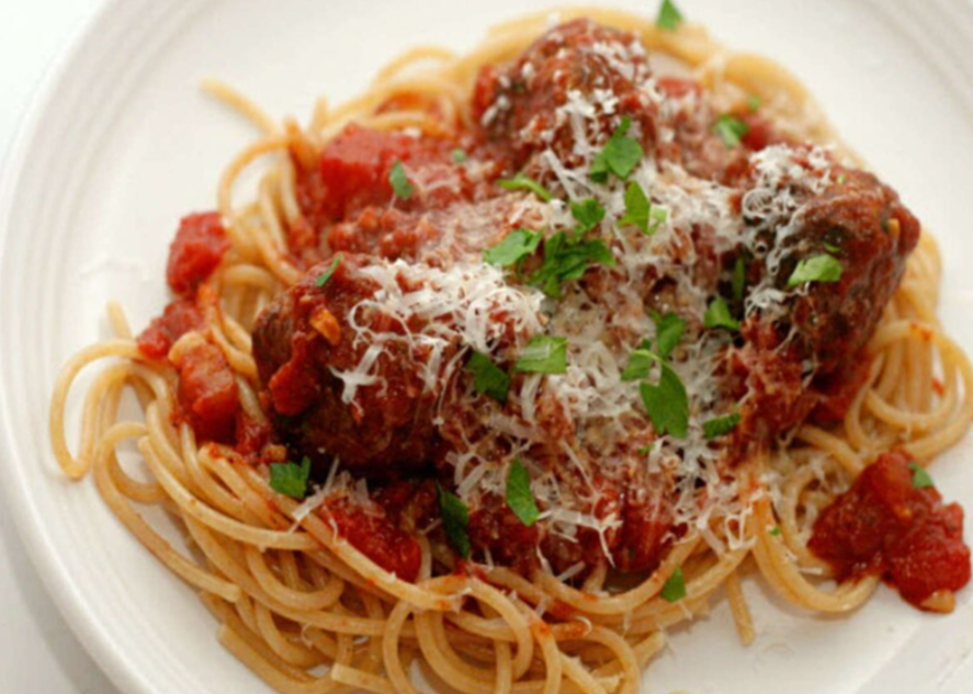 Order Spaghetti and Meatballs food online from Pizzoli's pizza store, Washington on bringmethat.com