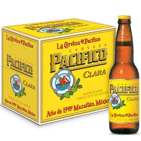 Order Pacifico Clara Beer 4.4% ABV 12 Pack Bottle food online from Mirage Wine & Liquor store, Palm Springs on bringmethat.com