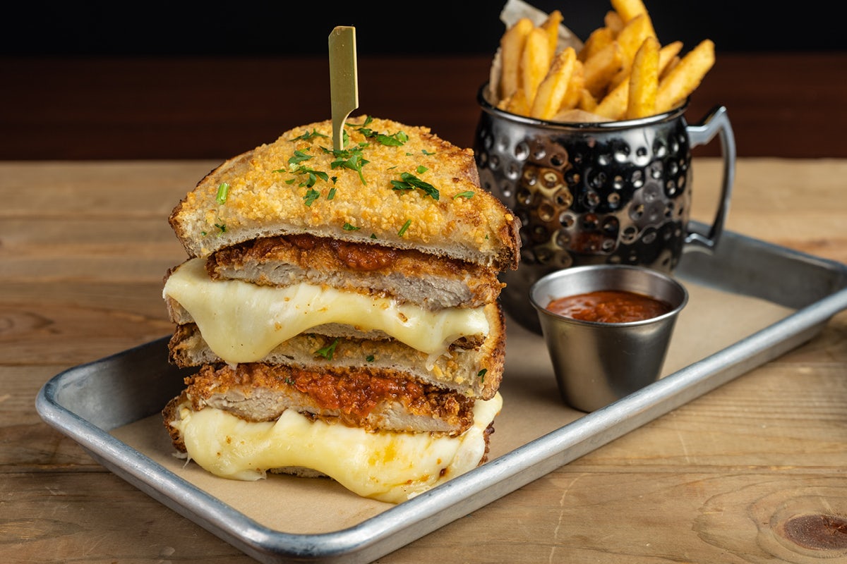 Order Chicken Parm Grilled Cheese food online from Bar Louie store, Oakbrook Terrace on bringmethat.com