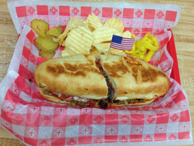 Order Veggie Sub Sandwich food online from Americana Pizza store, Centerville on bringmethat.com
