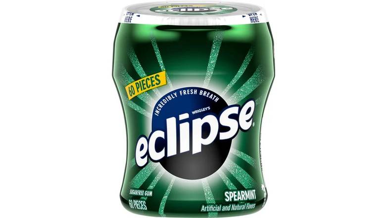 Order Eclipse Spearmint Sugarfree Gum Bottle- 60 Ct food online from Trumbull Mobil store, Trumbull on bringmethat.com