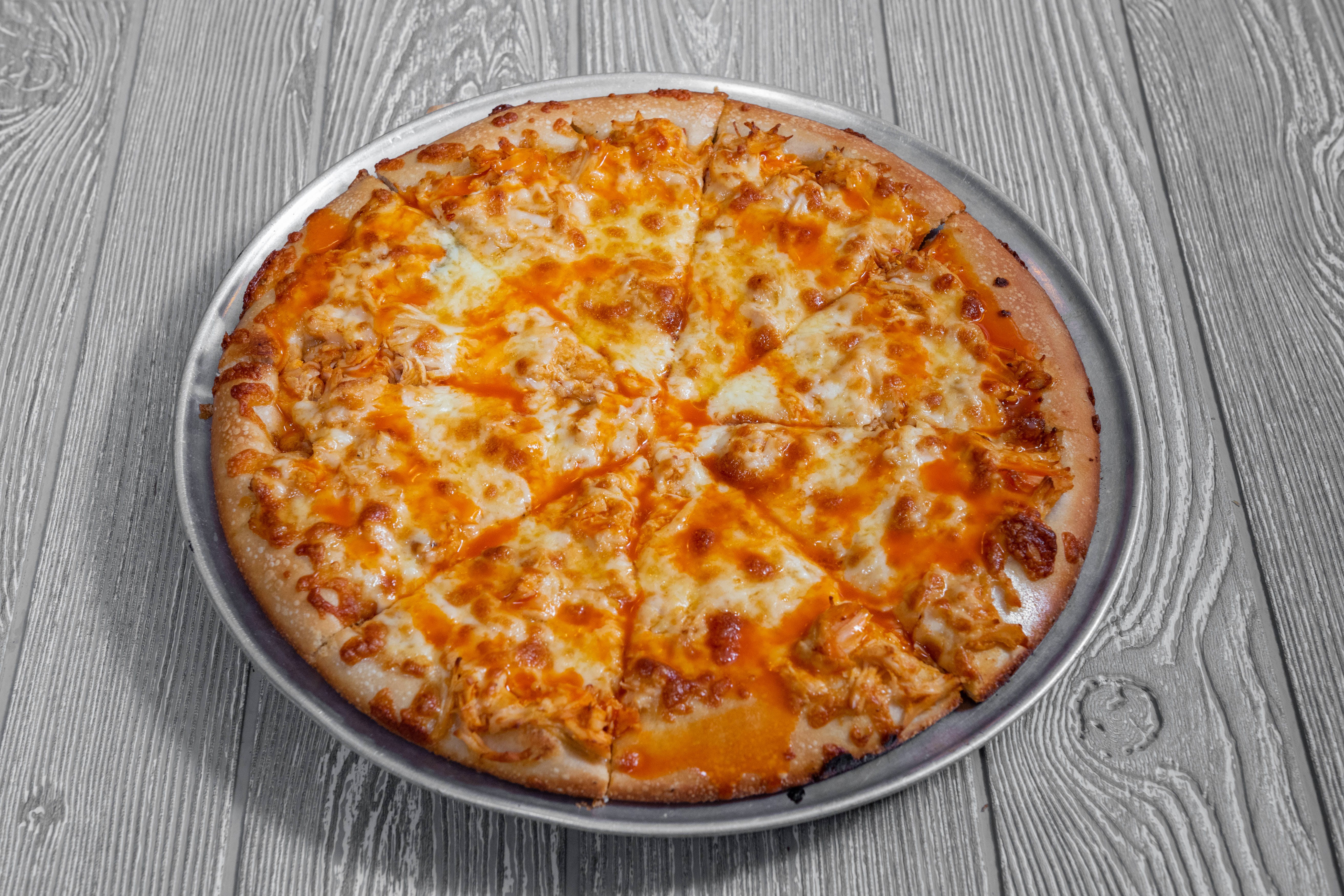 Order Buffalo Chicken Pizza - Medium 12'' (8 Slices) food online from Fontana Pizza & Grill store, Exton on bringmethat.com