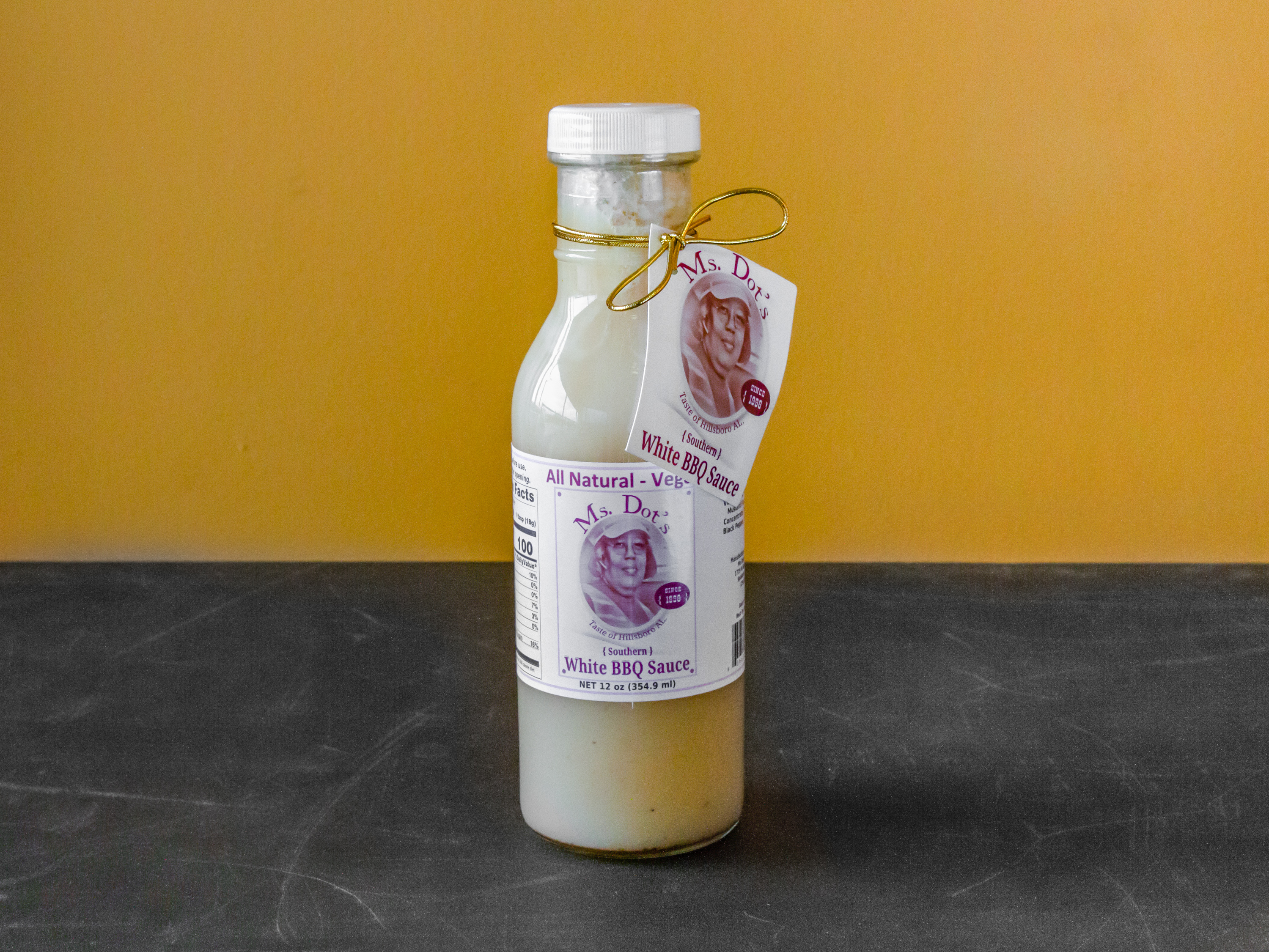 Order All Natural Vegan White BBQ Sauce food online from Dots Soul Food Southern White Bbq Sauces store, Spokane on bringmethat.com