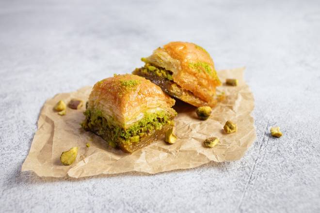 Order Baklava | 2 pieces food online from Oren Hummus store, Mountain View on bringmethat.com