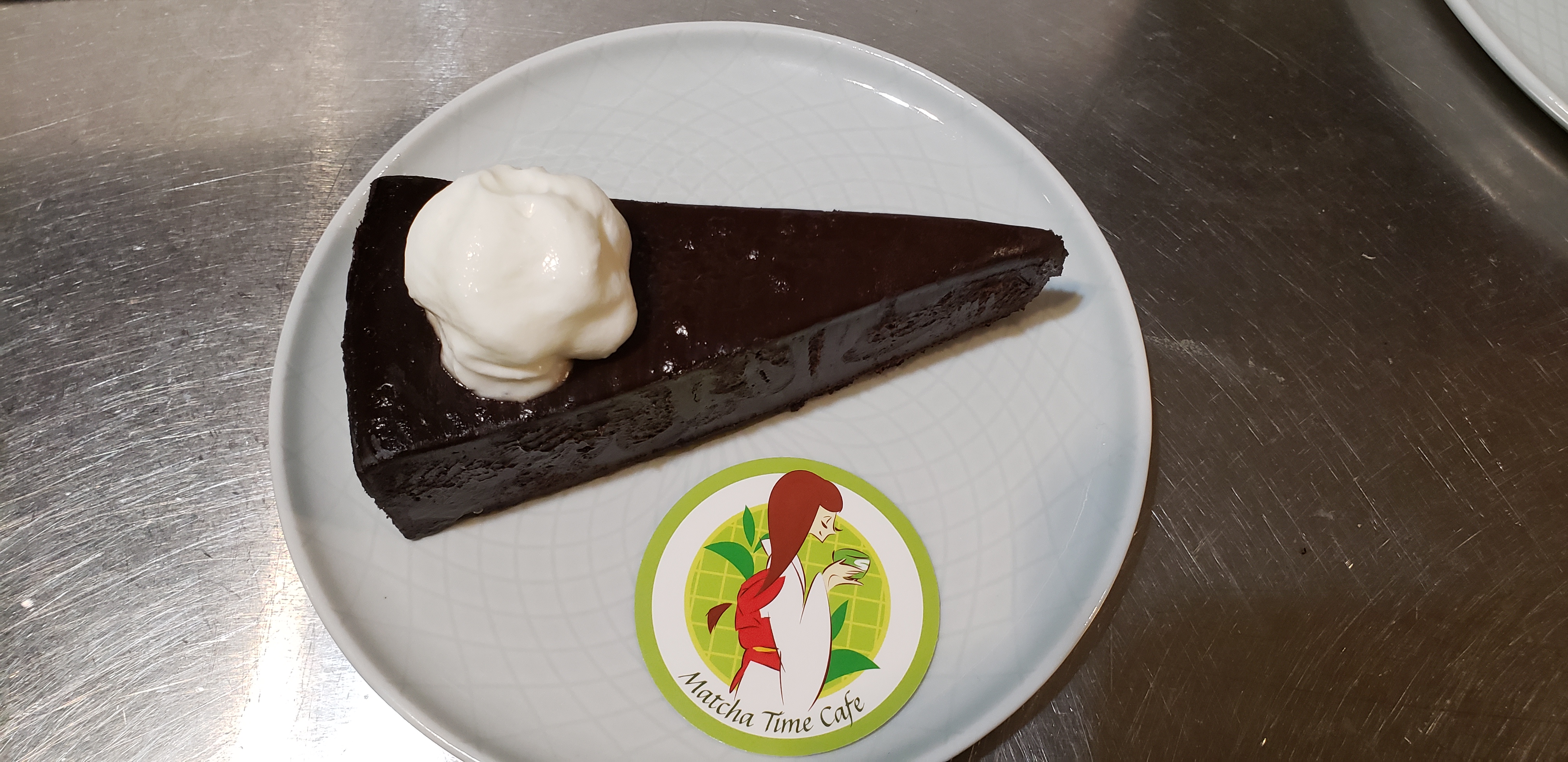 Order Dark Chocolate Coma Cake (Flourless) (GF) food online from Matcha Time Cafe store, Ellicott City on bringmethat.com