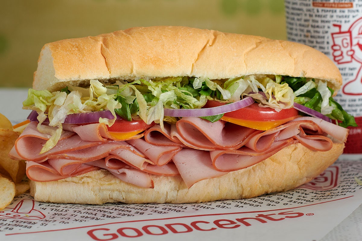Order Ham Combo 8" Half food online from Mr Goodcents Franchise Systems Inc store, Liberty on bringmethat.com