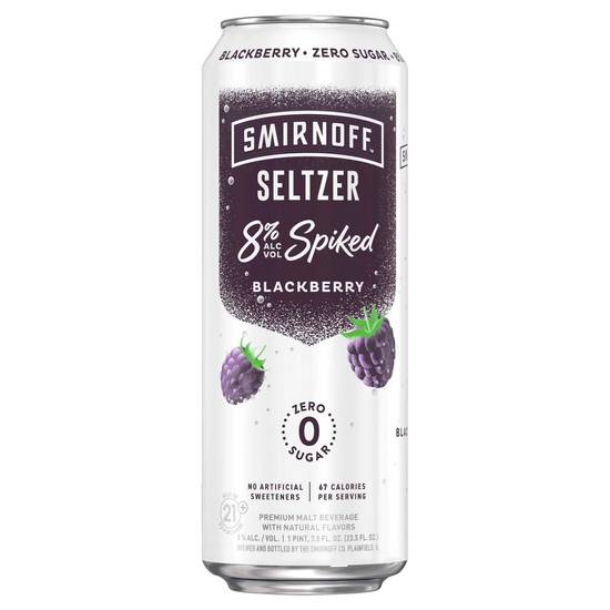 Order Smirnoff Blackberry Seltzer 24oz food online from Liquor Wine & Beer World store, Santa Monica on bringmethat.com