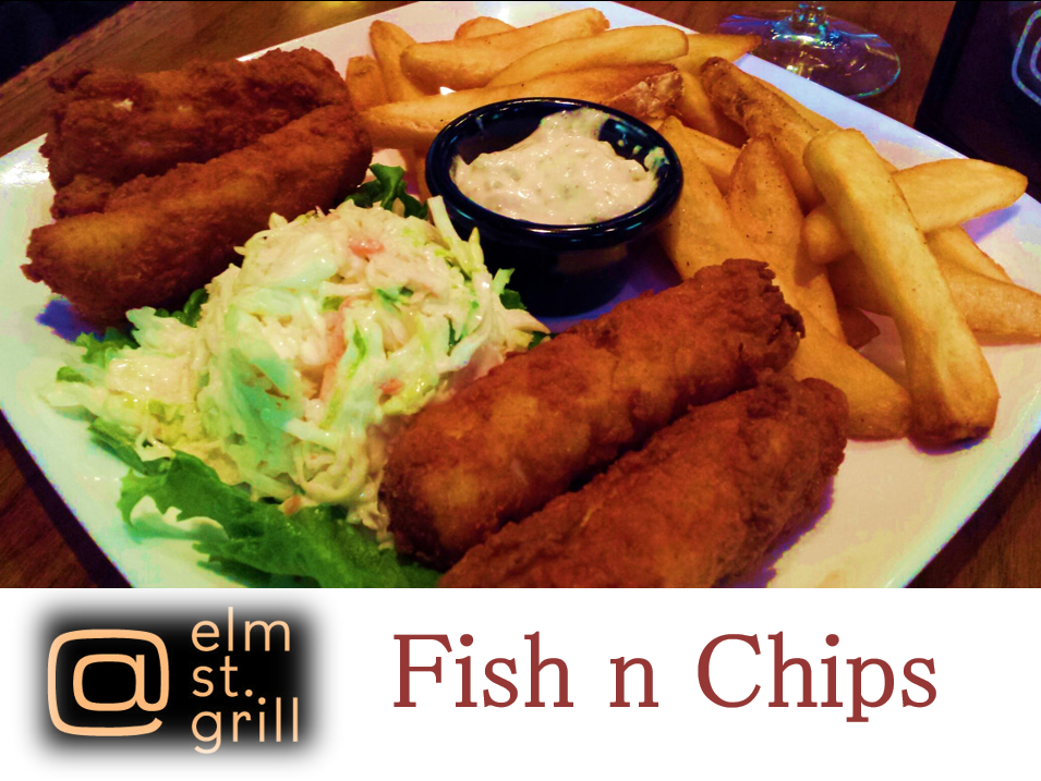 Order Fish N Chips food online from @ Elm St. Grill store, Greensboro on bringmethat.com