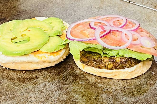 Order Veggie Burger food online from Habibi Gourmet Deli store, South Ozone Park on bringmethat.com