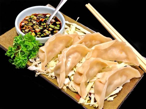 Order Steamed Dumpling (6) food online from Soul of China store, La Quinta on bringmethat.com