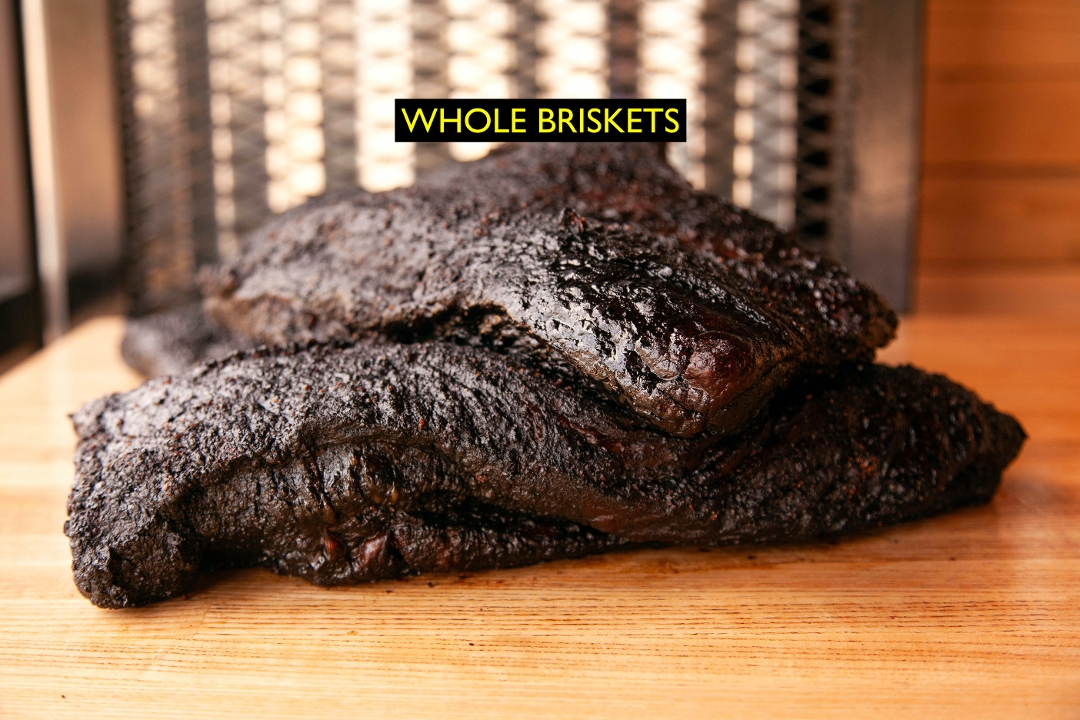 Order Whole Brisket (5-7 lbs) food online from Blu's Barbeque & Bbq Catering store, Dallas on bringmethat.com