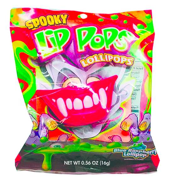 Order Spooky Lip Pops, Lollipop, Assorted - 0.56 oz food online from Rite Aid store, Madison on bringmethat.com