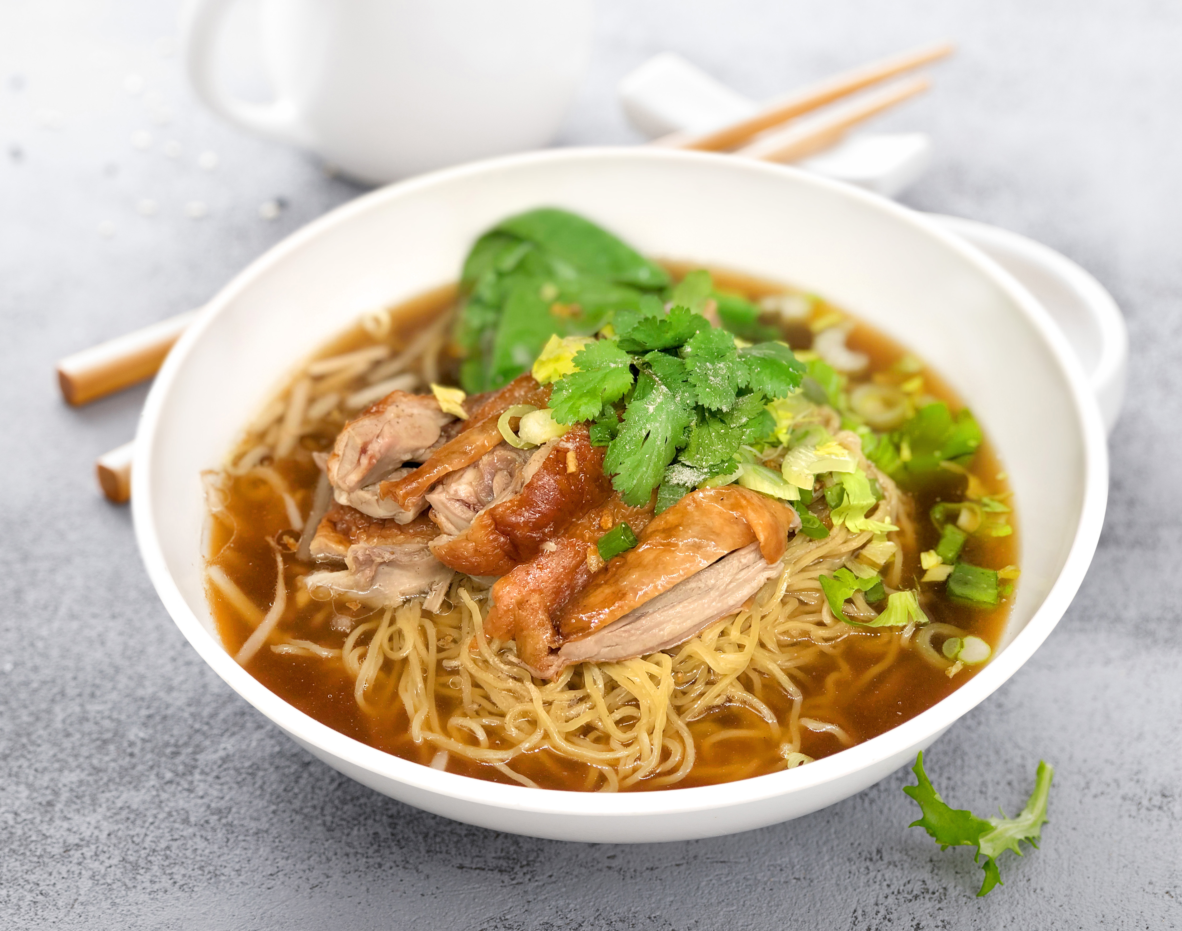 Order Roasted Duck Noodle Soup food online from Ubon Thai Kitchen store, Torrance on bringmethat.com
