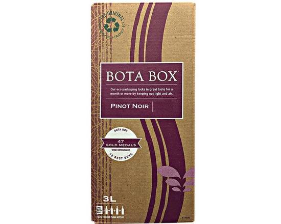 Order Bota Box Pinot Noir, 3L Box food online from Babaro Liquor Store store, Peabody on bringmethat.com