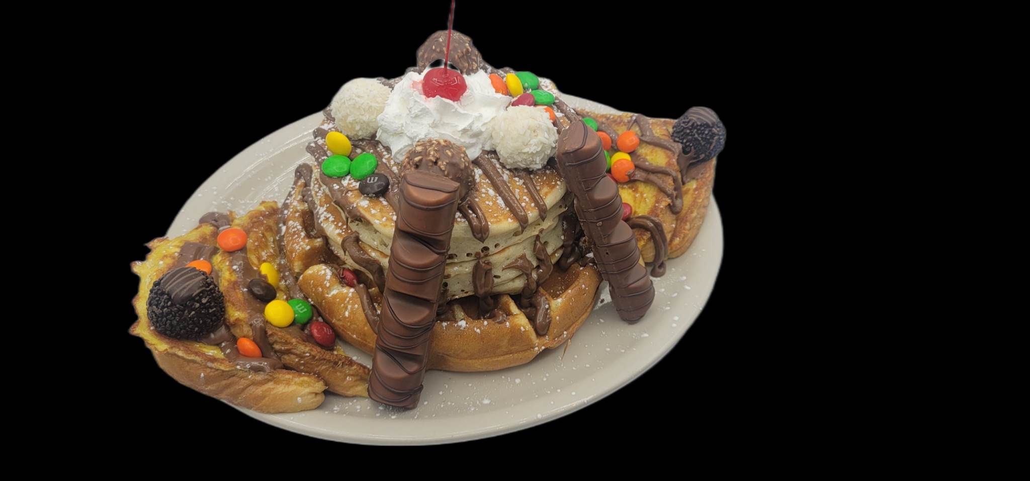 Order Chocolate Tower food online from WePancakes store, Midwest City on bringmethat.com