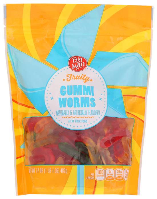 Order Big Win Gummy Worms Pouch (17 oz) food online from Rite Aid store, Eugene on bringmethat.com