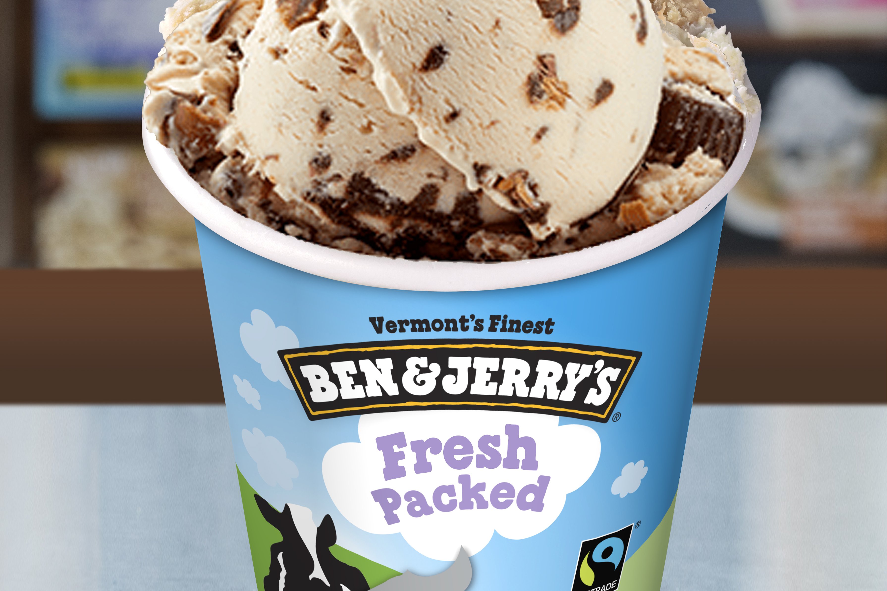 Order Peanut Butter Cup Sundae food online from Ben & Jerry's store, Plano on bringmethat.com