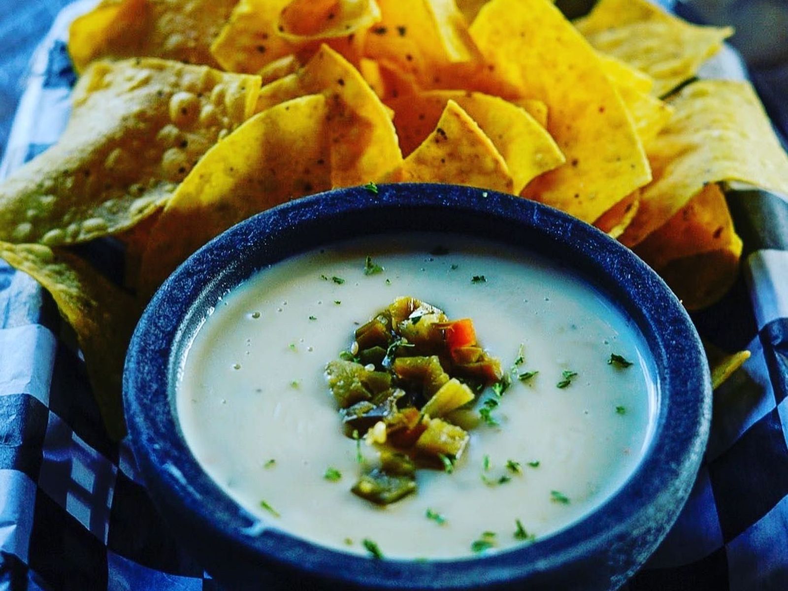 Order Queso & Chips food online from Tonys Eat & Drink store, Franklin on bringmethat.com