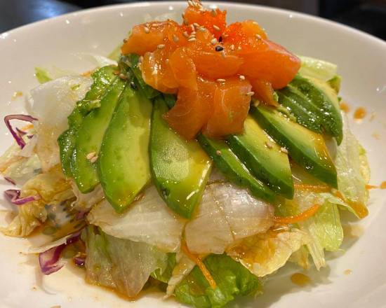 Order Salmon Avocado Salad food online from East Gate Asian Bistro store, Charity on bringmethat.com