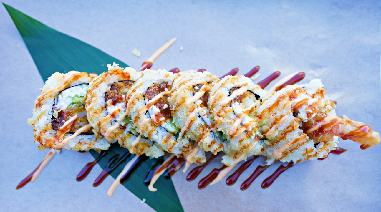 Order Spicy tuna & shrimp tempura roll food online from Ebisu Ramen And Sushi store, Denver on bringmethat.com