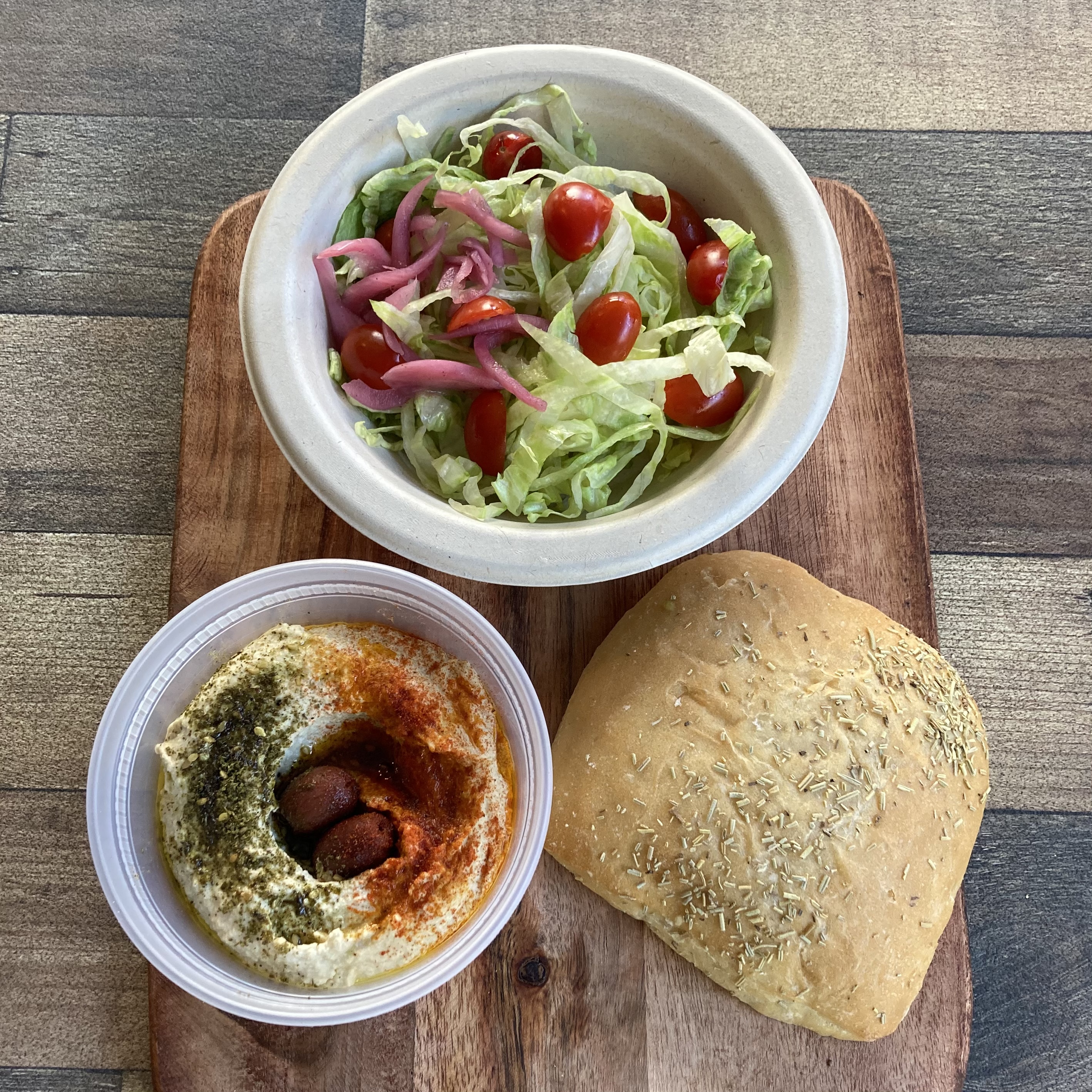 Order Hummus Plate & Za'atar food online from B Cup store, New York on bringmethat.com