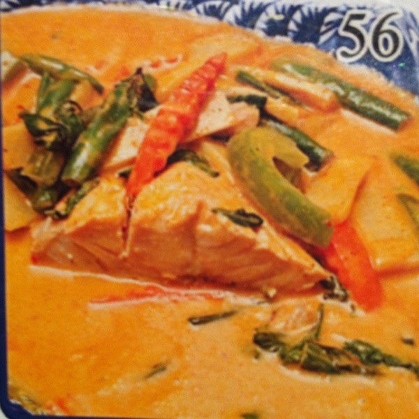 Order Panang Salmon food online from Di-Chan Thai Restaurant store, San Diego on bringmethat.com