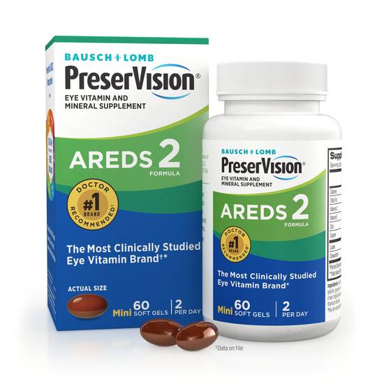 Order Preservision Areds 2 Formula Eye Vitamin Softgels (60 ct) food online from Rite Aid store, Palm Desert on bringmethat.com